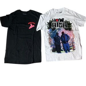 TWO TEES! Bombed squad and How High, Sz sm, NWOT